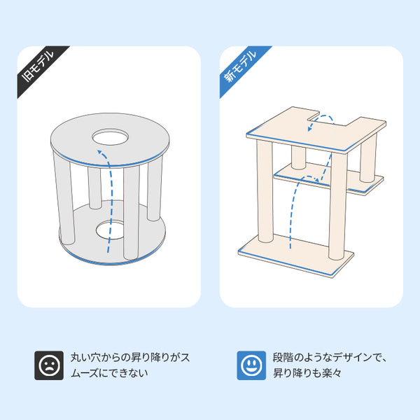 MWPO キャットタワー 木製 天然木 高さ193cm 969C